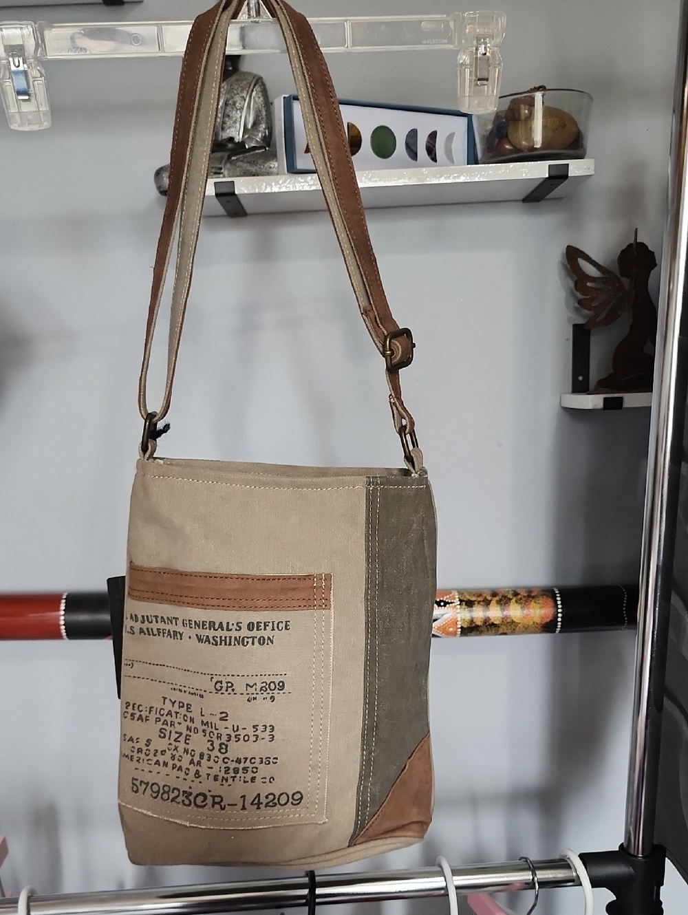  Mona B Canvas Crossbody New